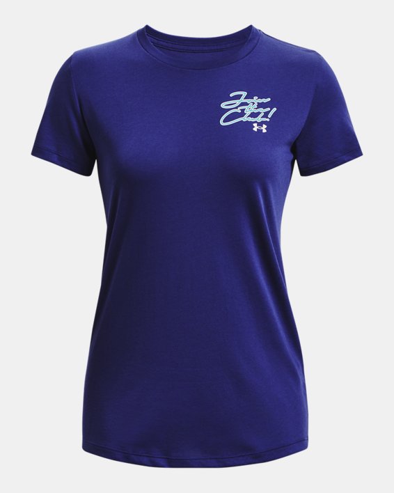 T-shirt à manches courtes UA Join The Club pour femme, Blue, pdpMainDesktop image number 4